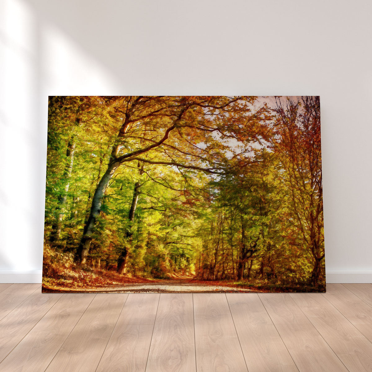 Autumn Leaves Pathway Wall Art by Denise Dundon - Stunning Decor for Your Space
