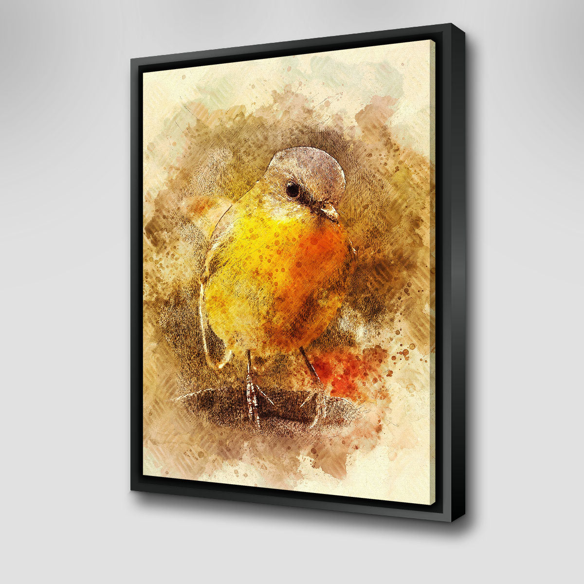 Exquisite Little Bird Vertical Wall Art by Denise Dundon