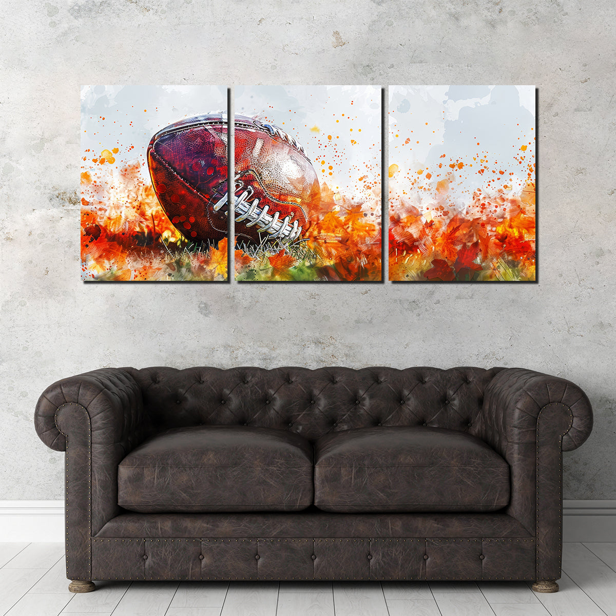 Stunning Football Abstract Wall Art for Sports Enthusiasts