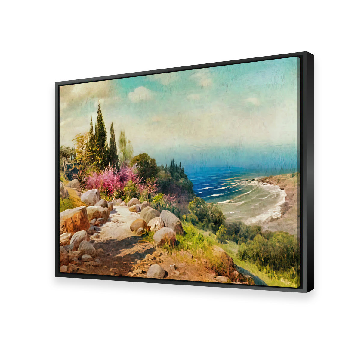 Exquisite 'A Walk to the Seashore' Wall Art by Denise Dundon