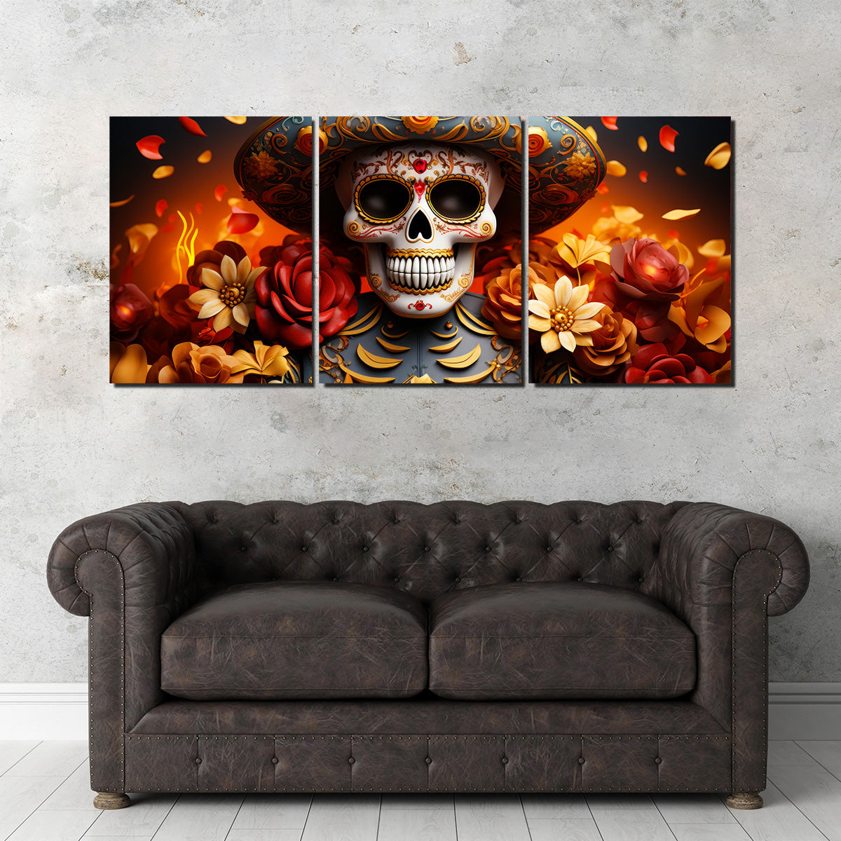 Authentic Day of the Dead Skull Wall Art for Stunning Home Decor