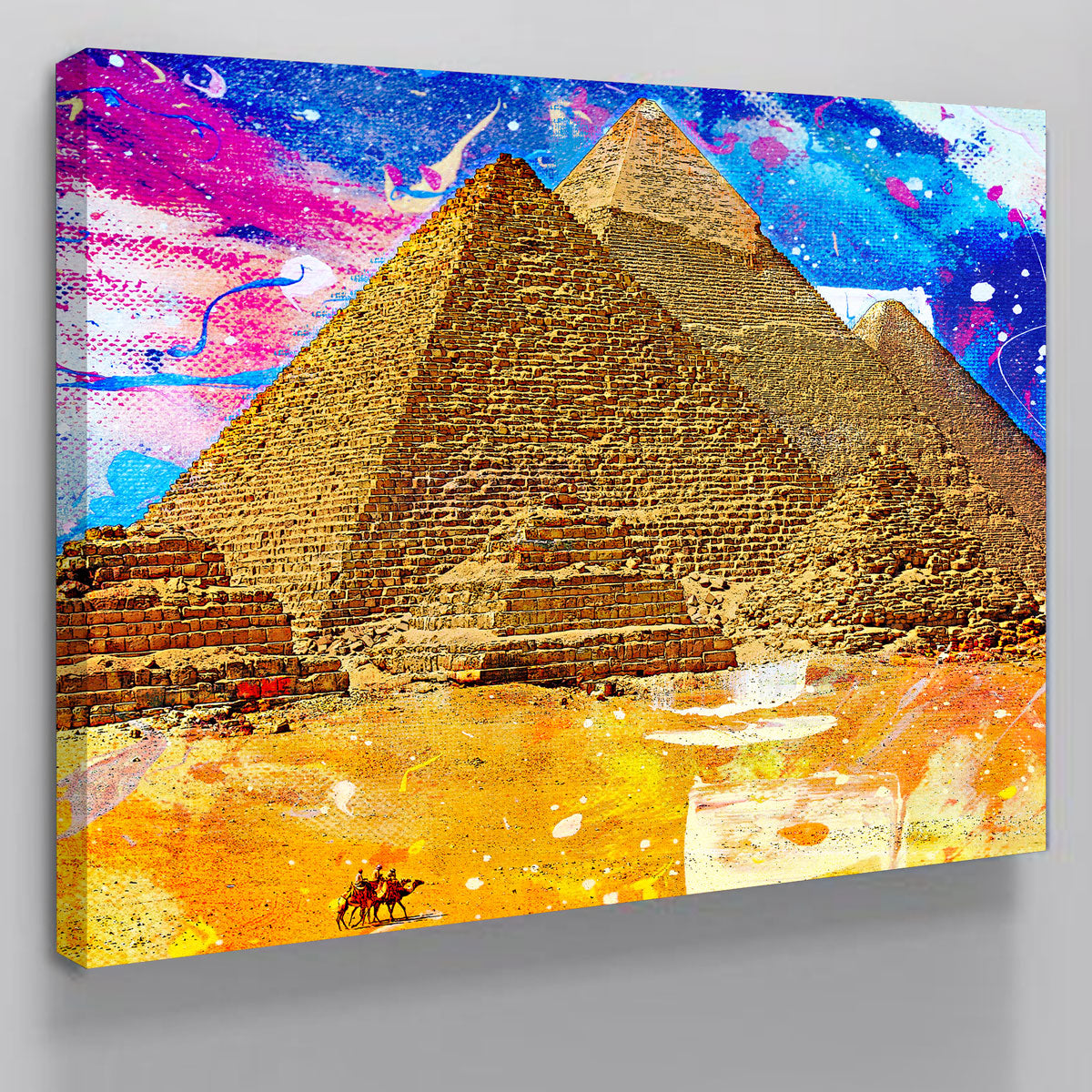 Stunning Egypt Pyramids Abstract Wall Art for Your Home Decor