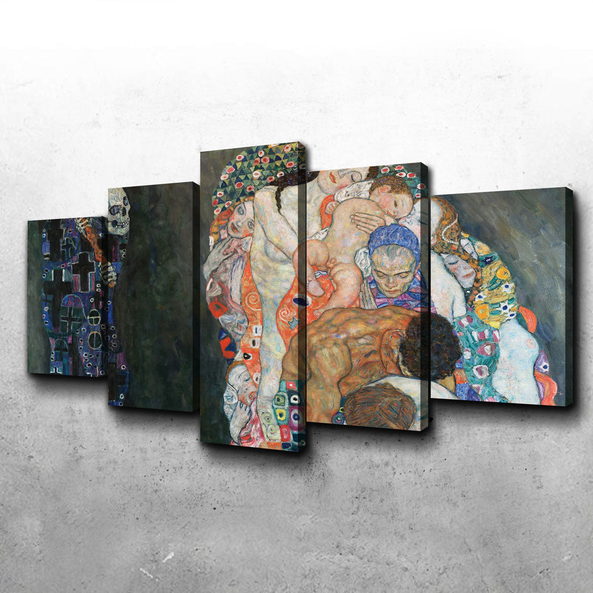 Gustav Klimt's Death and Life Stunning Wall Art