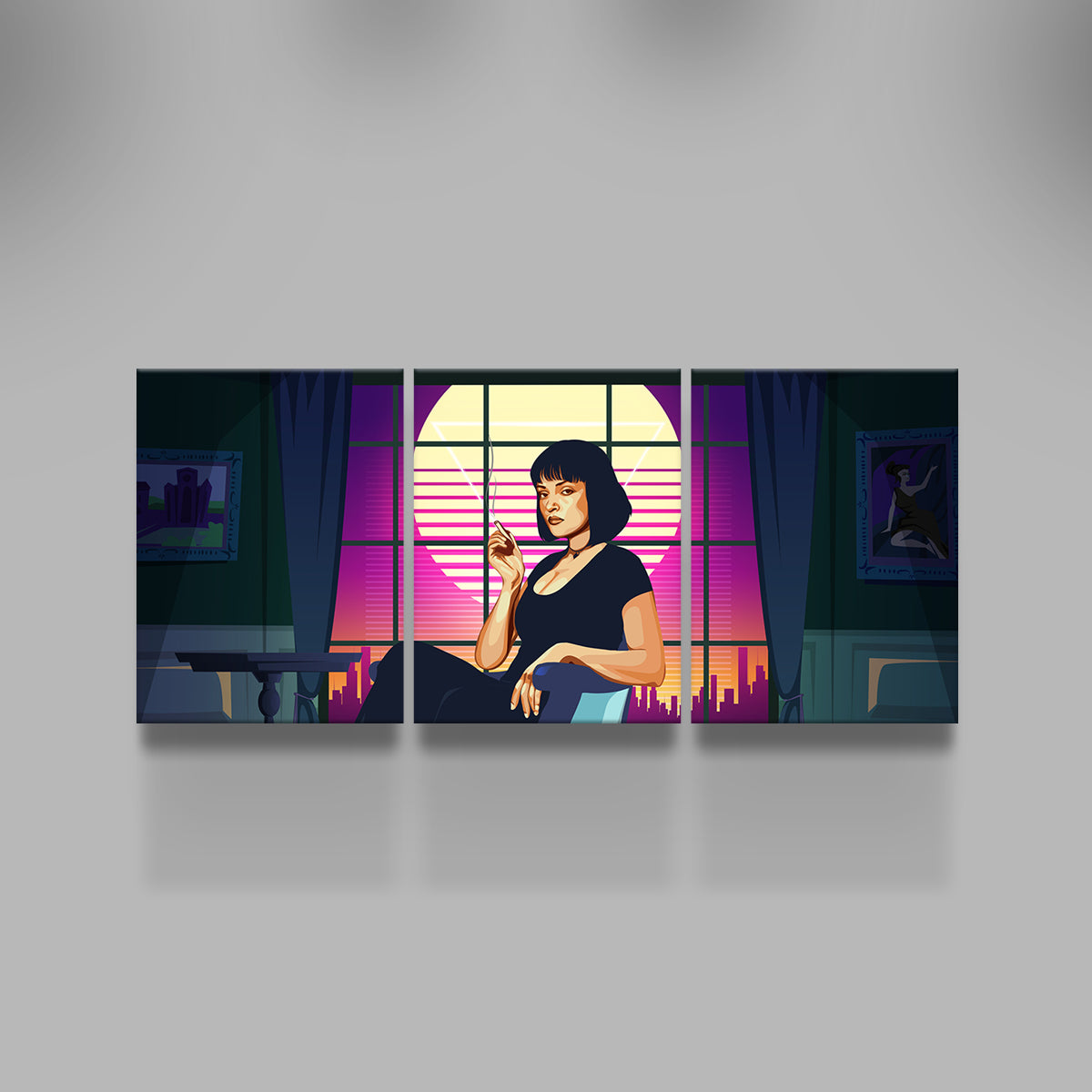 Pulp Fiction Iconic Scene Wall Art by Ralph & Laura Design