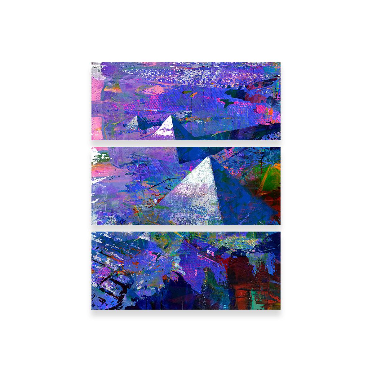 Stunning Pyramids Wall Art by Stephen Chambers