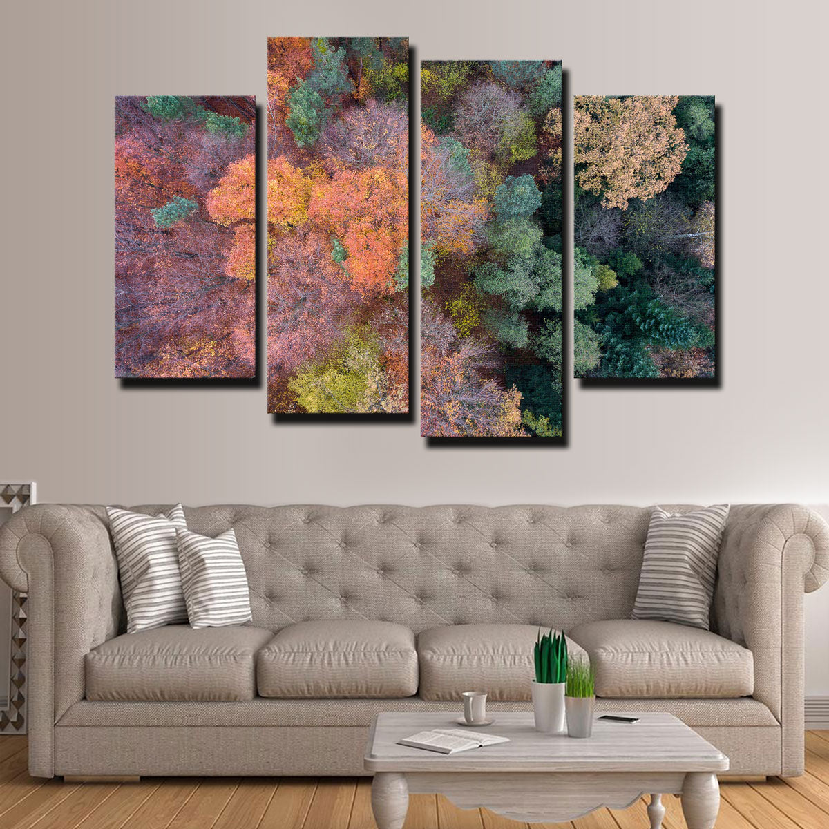 Stunning Orange and Green Wall Art by Karolis Janulis