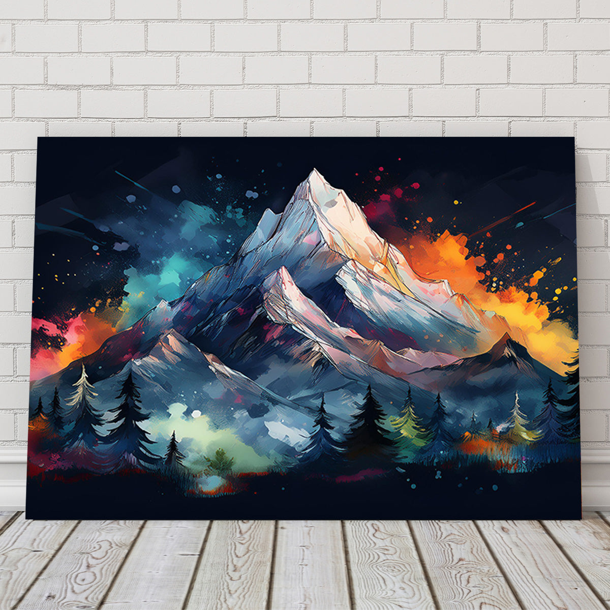 Exquisite Dark Colored Mountain Wall Art for Stunning Decor