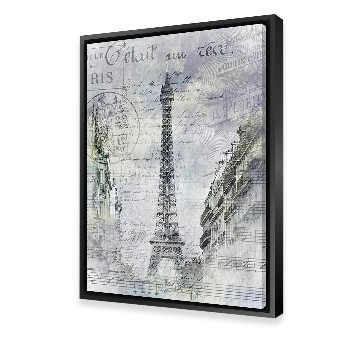 Exquisite Paris Collage Wall Art by Melanie Viola
