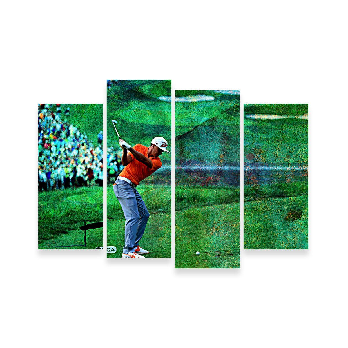 Rickie Fowler Art Prints with Premium Kiln - Dried Pine Frames