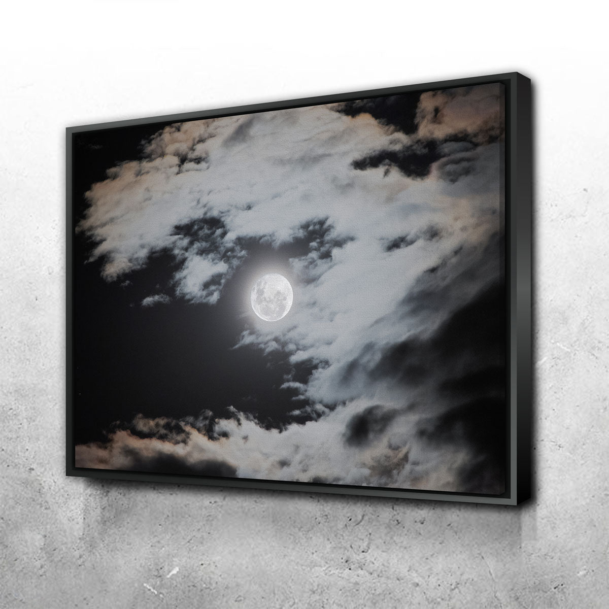 Stunning Full Moon Behind Clouds Wall Art by Sofia Leite Fonseca