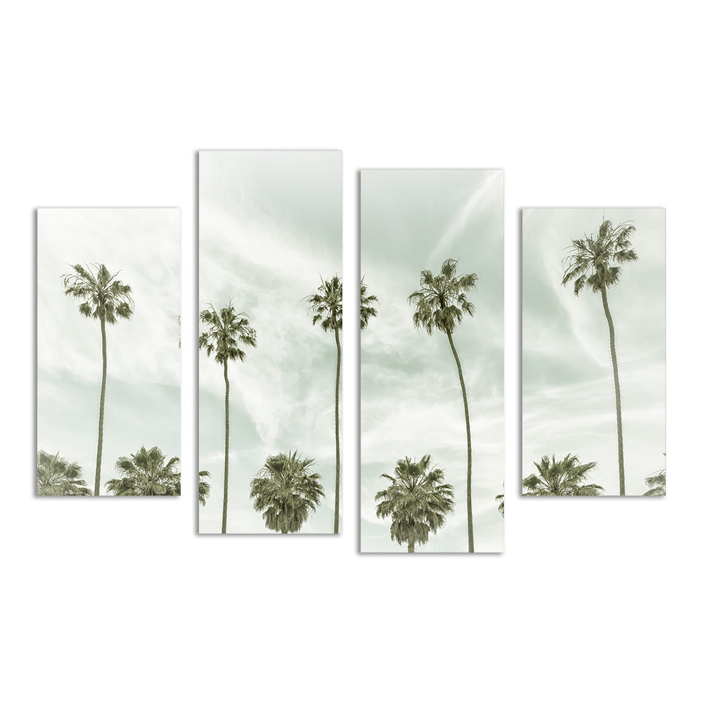 Stunning Palm Trees and Clouds Wall Art by Melanie Viola