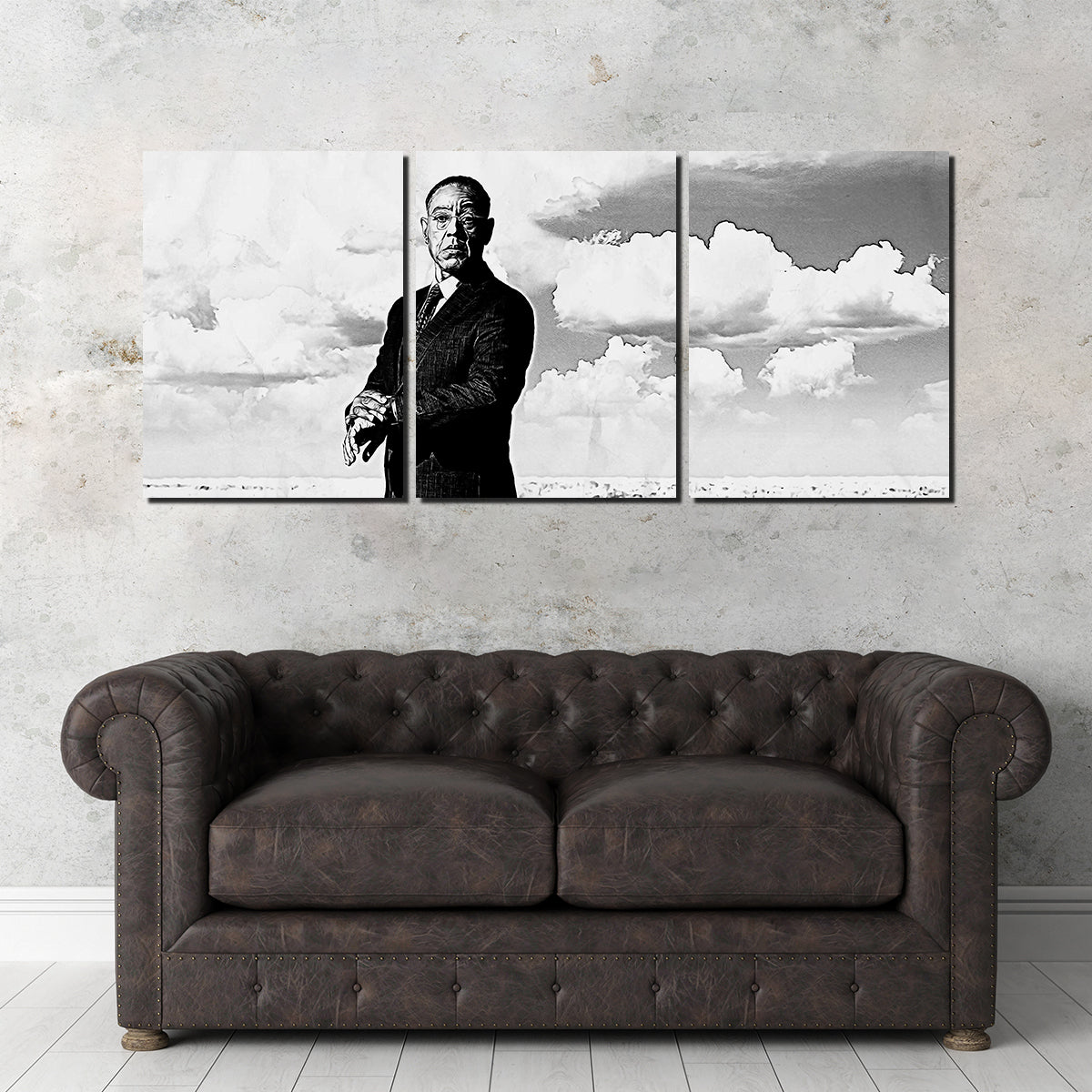 Stunning Gus Fring Grayscale Wall Art for Home Decor