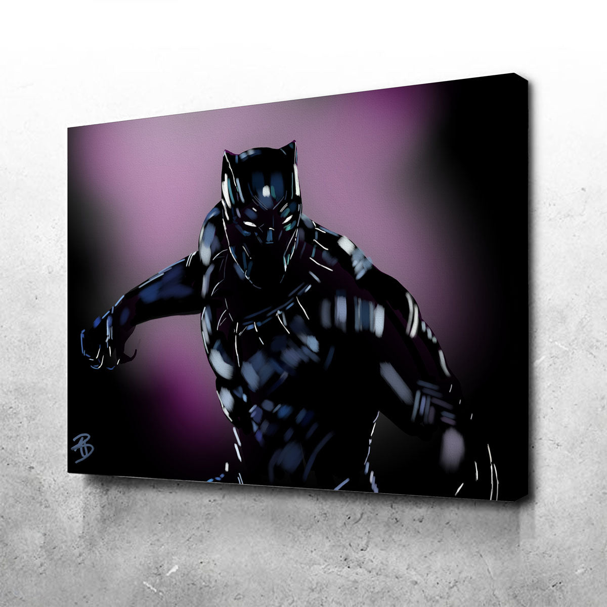 Stunning Purple Panther Wall Art by Andy Brackpool