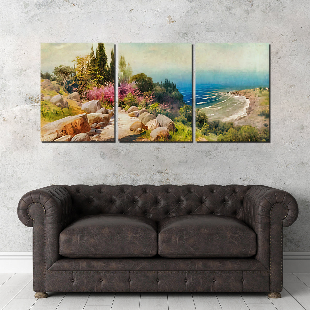 Exquisite 'A Walk to the Seashore' Wall Art by Denise Dundon