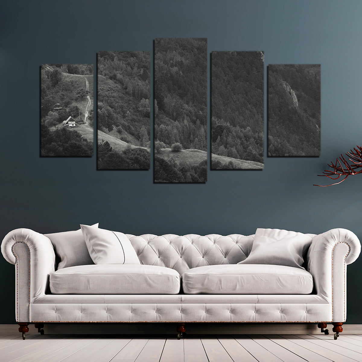 Exquisite Romania Hill Wall Art by George Sorin