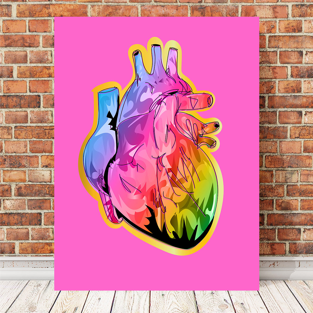Stunning Red Heart Wall Art for Home Decor