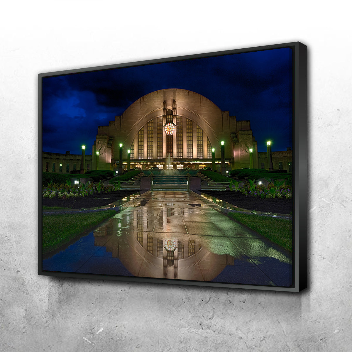 Stunning Cincinnati Union Terminal Reflection Wall Art for Home Decor
