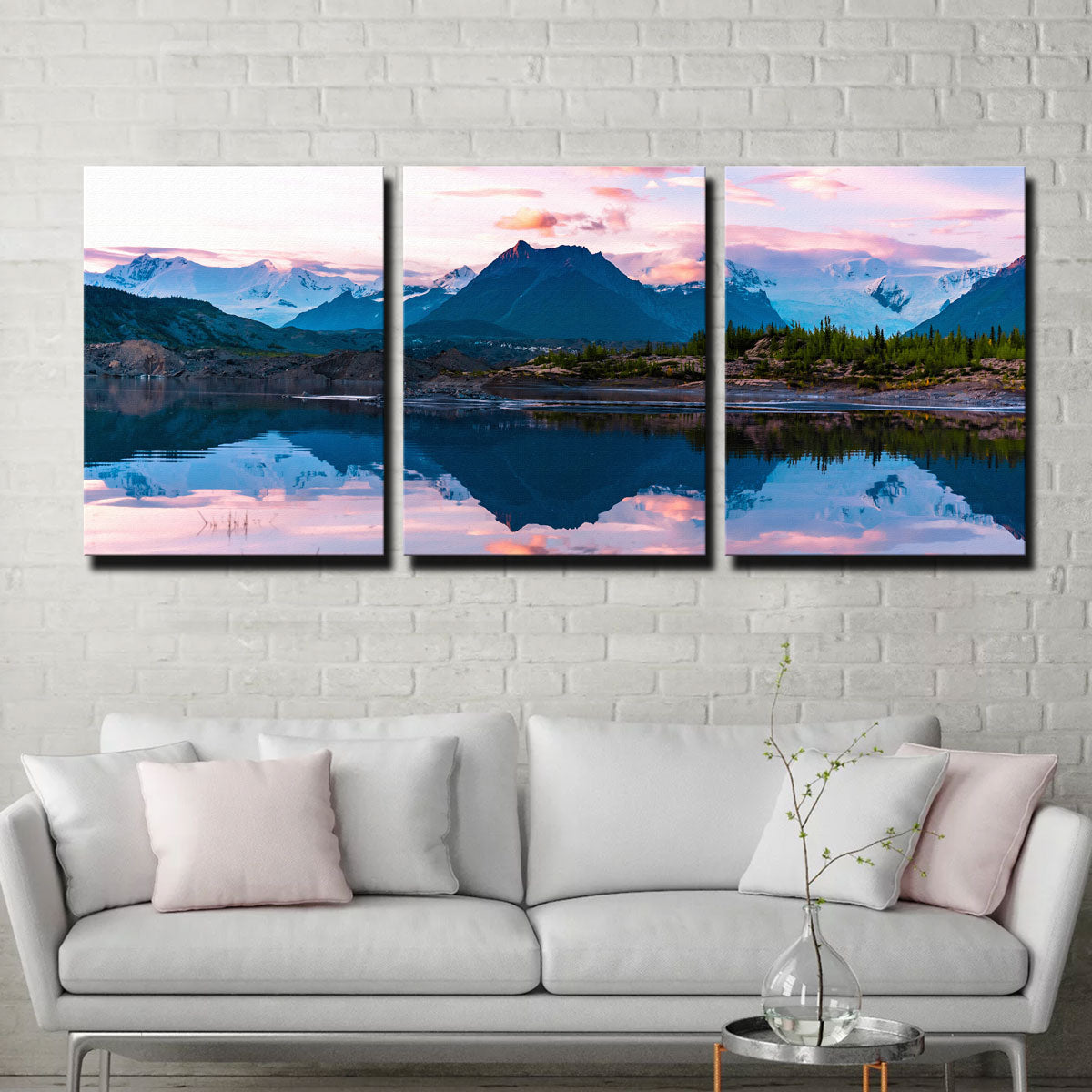 Stunning Glacier Sunset Wall Art by Lucas Moore