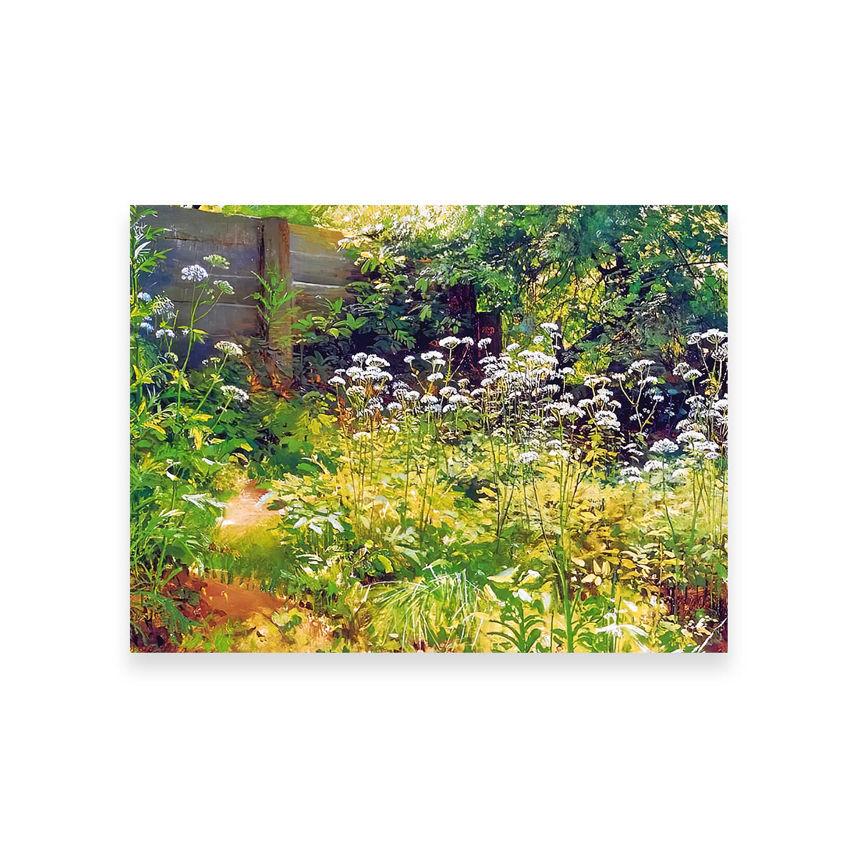 Exquisite Garden Corner Wall Art by Denise Dundon