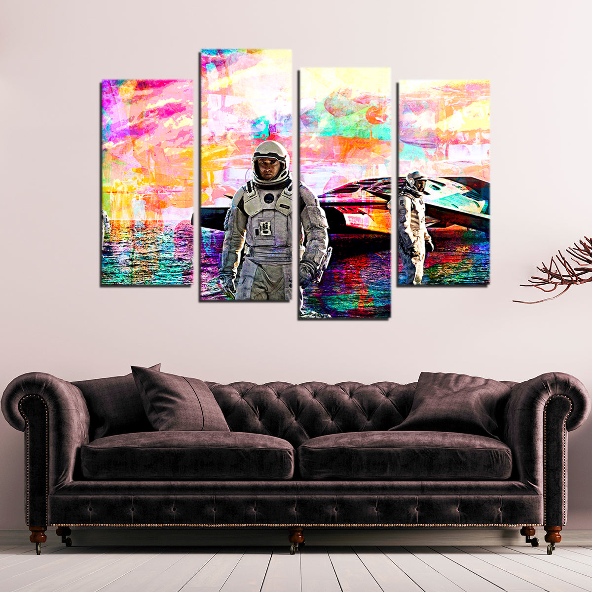 Stunning Interstellar Water Landing Wall Art for Home Decor