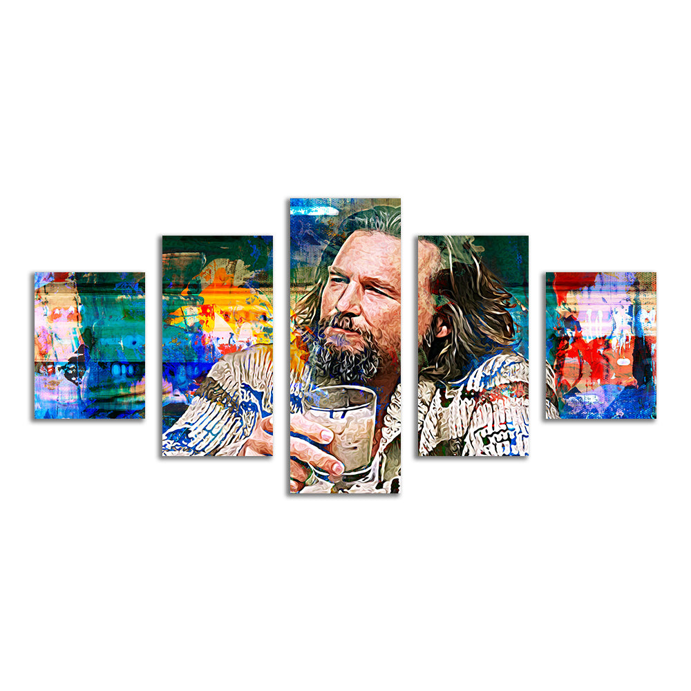 The Dude Vintage Blue Wall Art - Stunning Kiln - Dried Pine Framed Canvas
