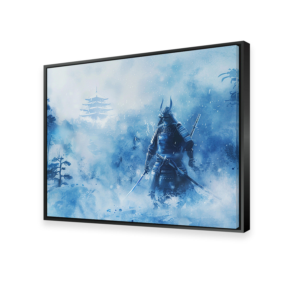 Stunning Samurai Misty Winter Forest Wall Art for Your Home Decor