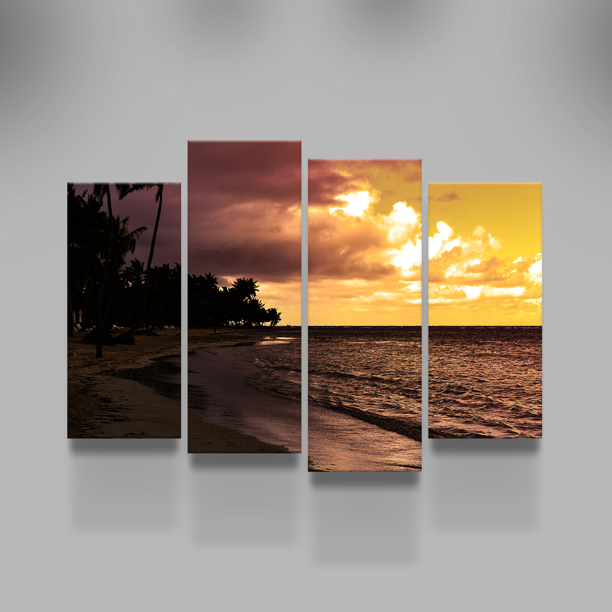 Stunning Dominican Sunset 1 Wall Art by George Sorin