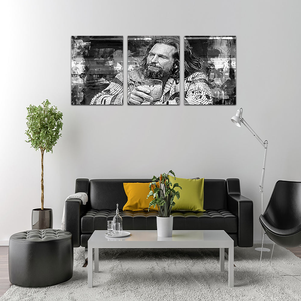 The Dude Grayscale High - Quality Wall Art for Home Decor