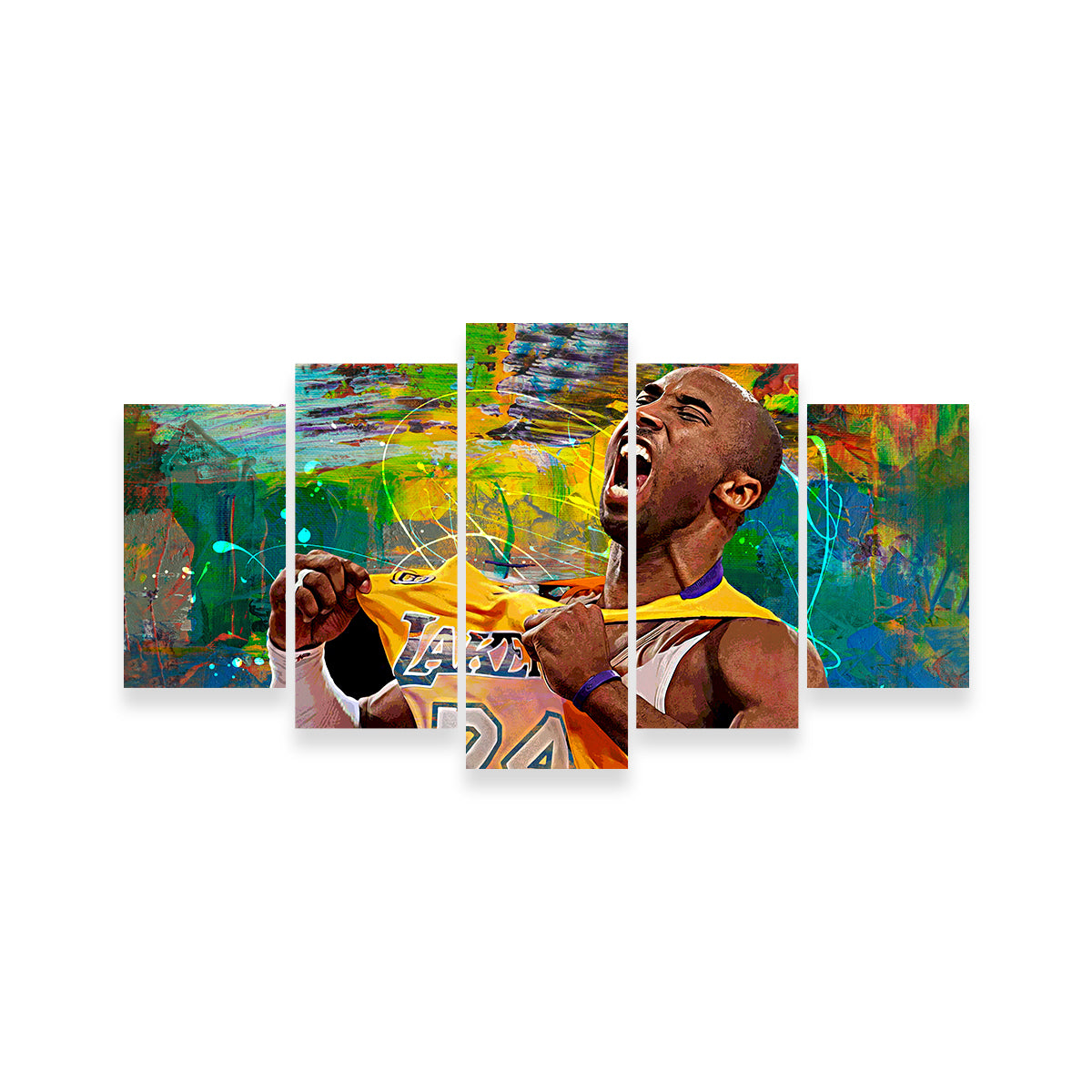 Stunning The Black Mamba Yellow Blend Wall Art for Home Decor