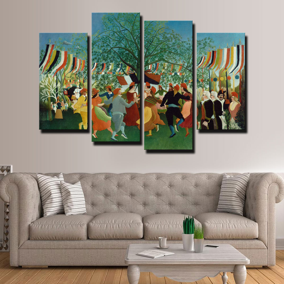 A Centennial of Independence Stunning Wall Art by Henri Rousseau