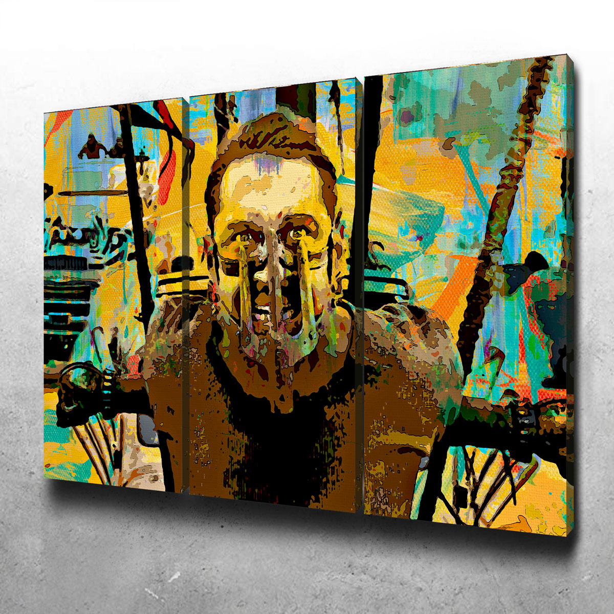 Stunning Abstract Fury Road Wall Art for Modern Decor