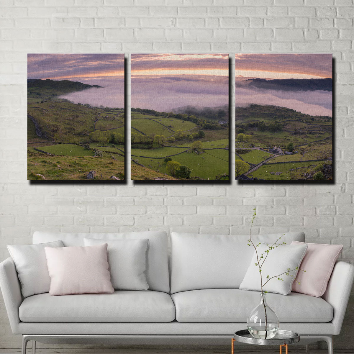 Stunning Receding Fog Wall Art by Mike Cotton