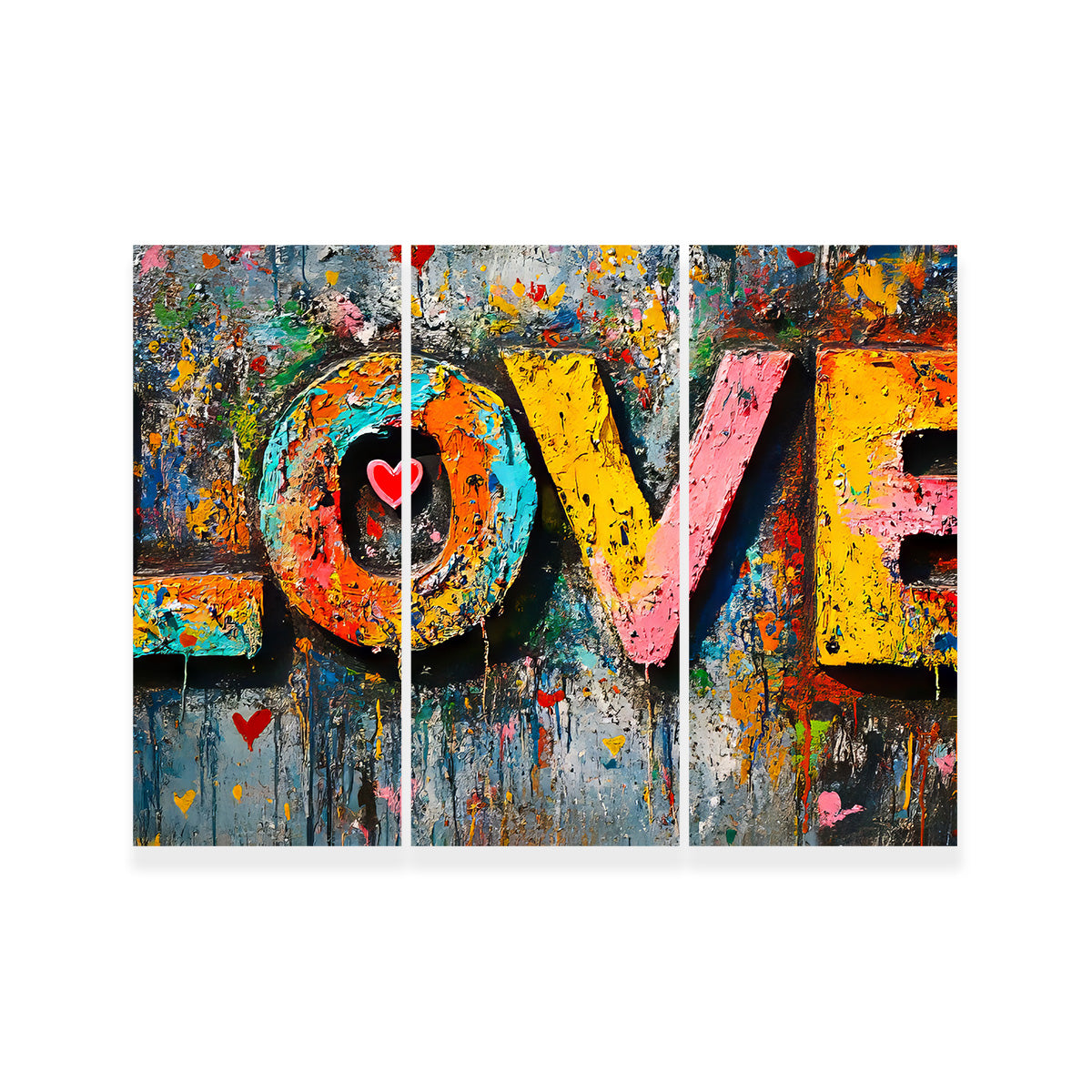 Enchanting Love Graffiti Wall Art for Stunning Decor