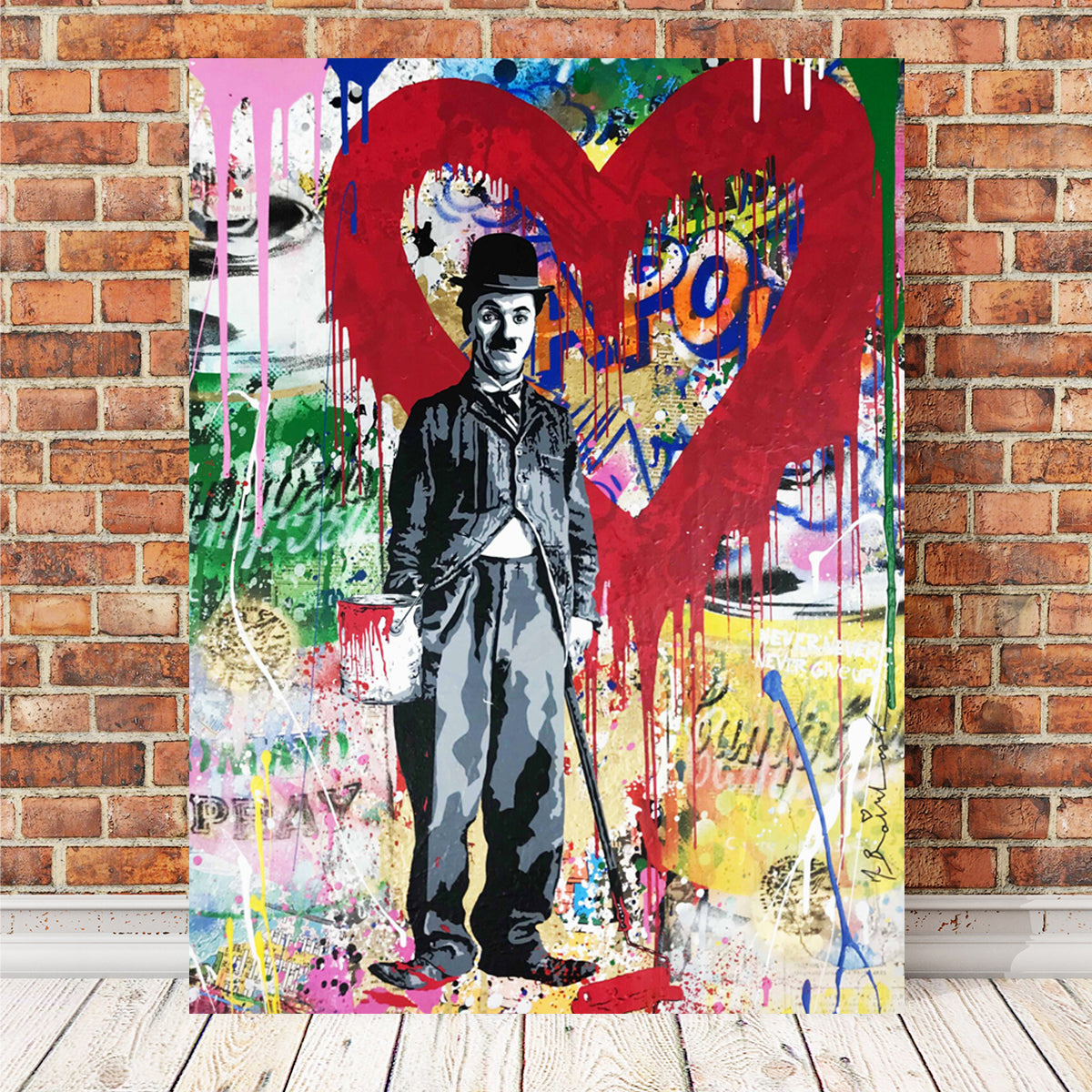 Charlie In The Mood To Paint Stunning Wall Art by Ralph & Laura Design