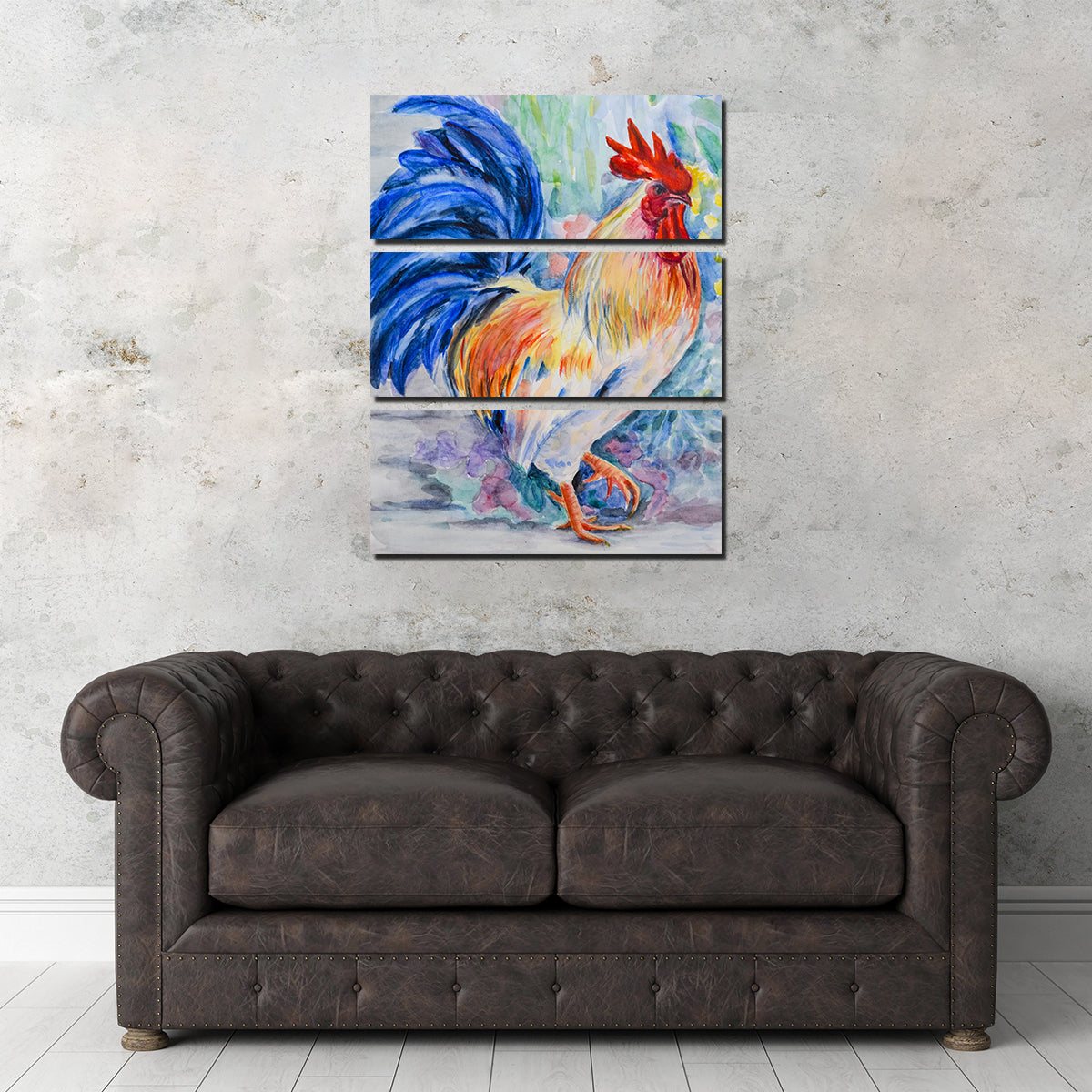 Exquisite Rooster Painting Wall Art for Home Decor
