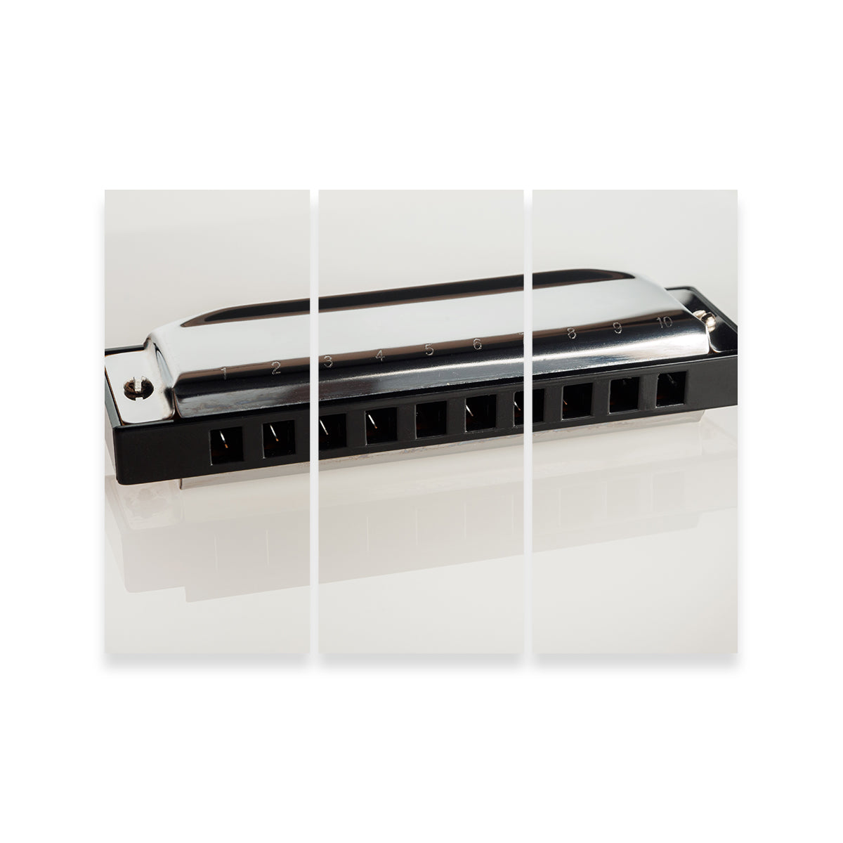 Harmonica Wall Art - Stunning Sustainable Pine Wood Frame Canvas