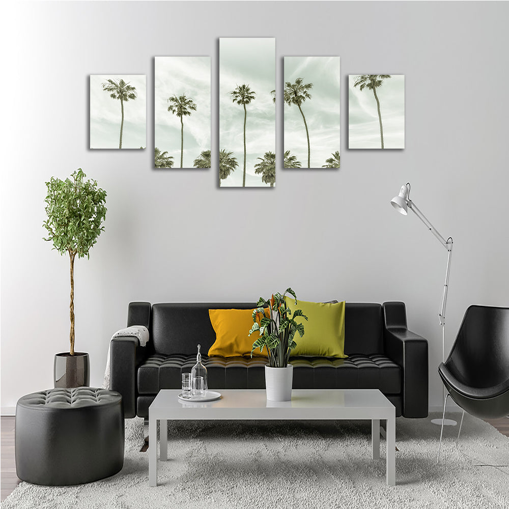 Stunning Palm Trees and Clouds Wall Art by Melanie Viola