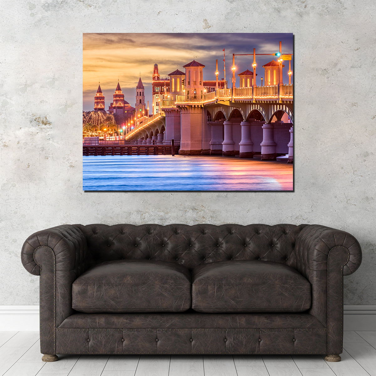 St. Augustine - Bridge of Lions Stunning Wall Art for Home Decor