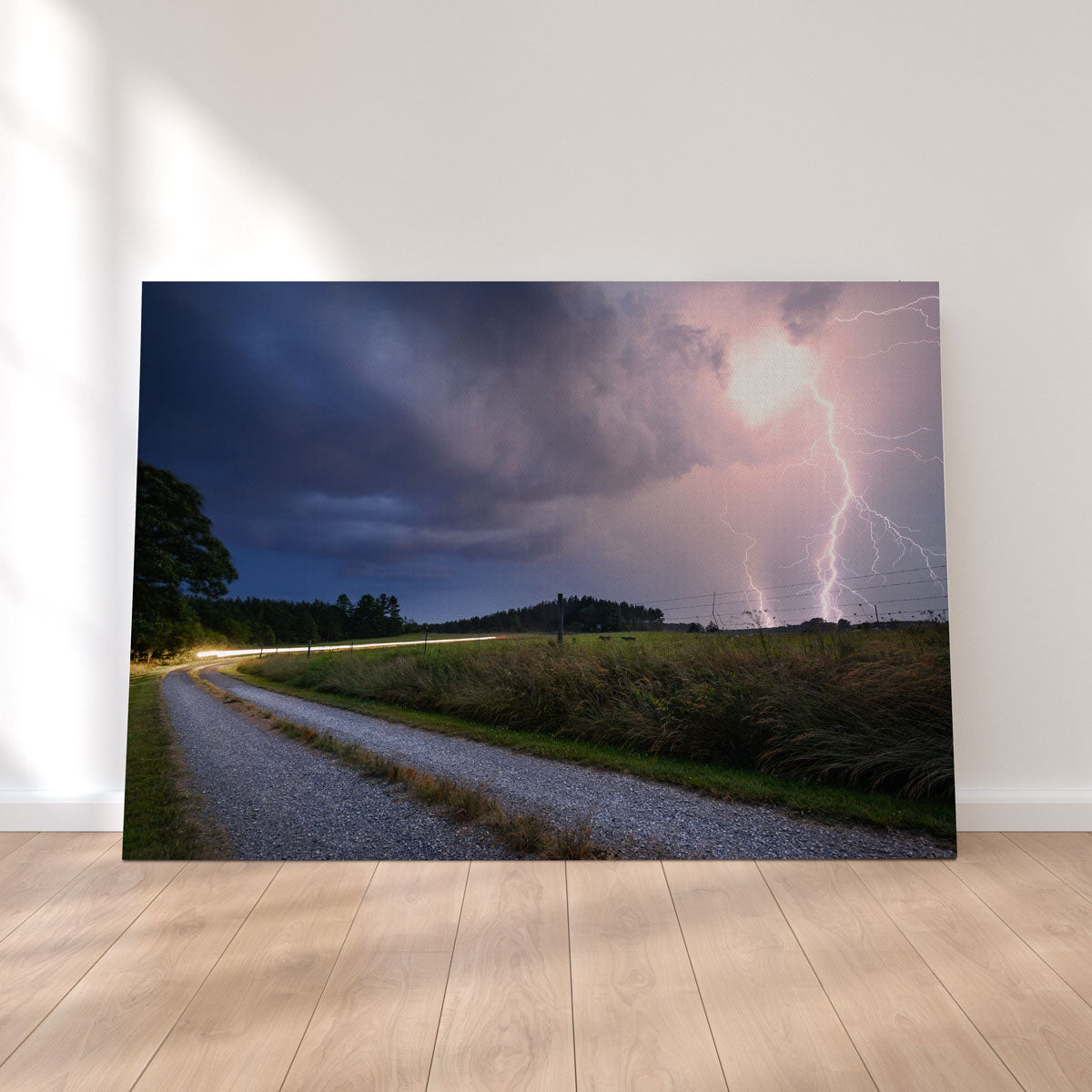 Eye-Catching Purple Strike Wall Art by Lucas Moore