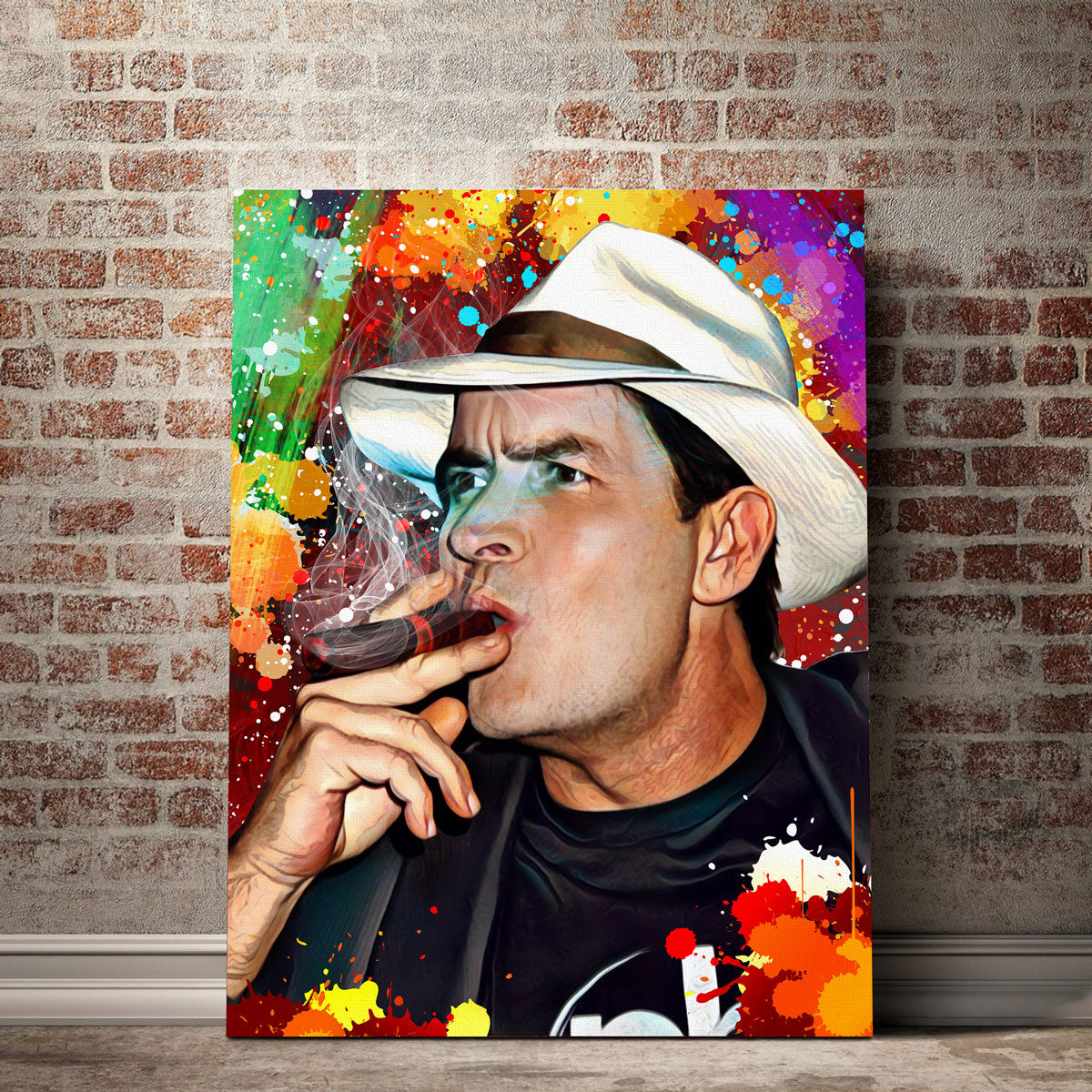 Charlie Sheen WINNING Stunning Canvas Wall Art for Home Decor