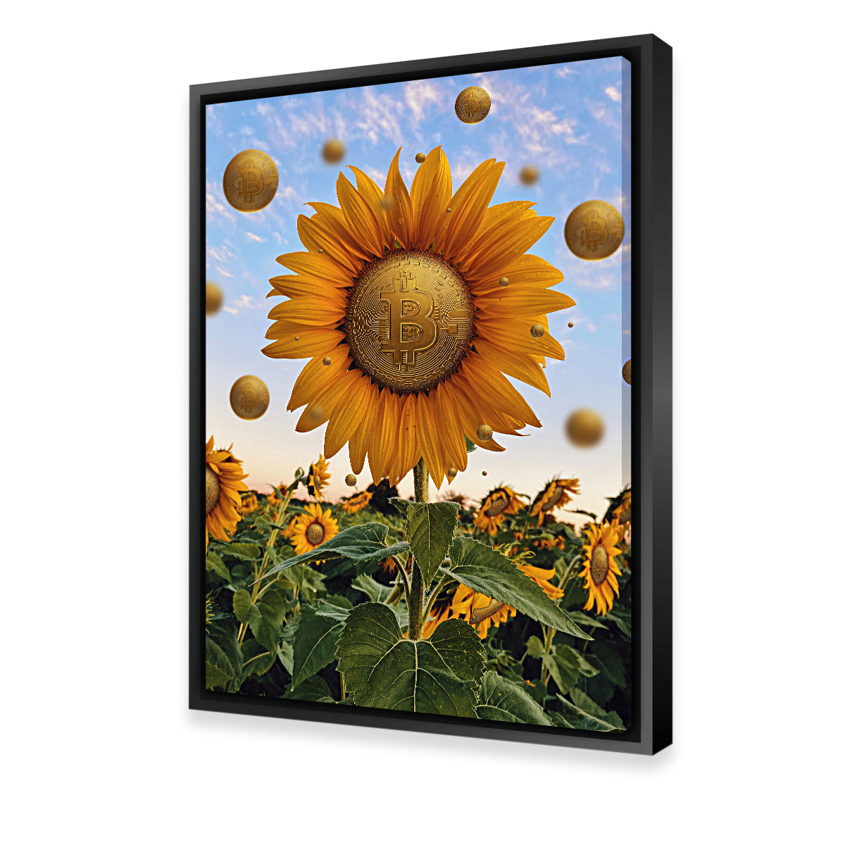 Exquisite Bitcoin Flower Wall Art for Stunning Home Decor