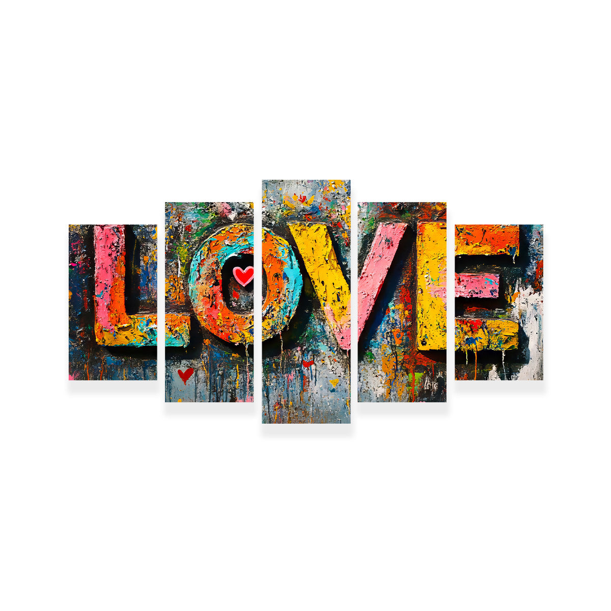 Enchanting Love Graffiti Wall Art for Stunning Decor