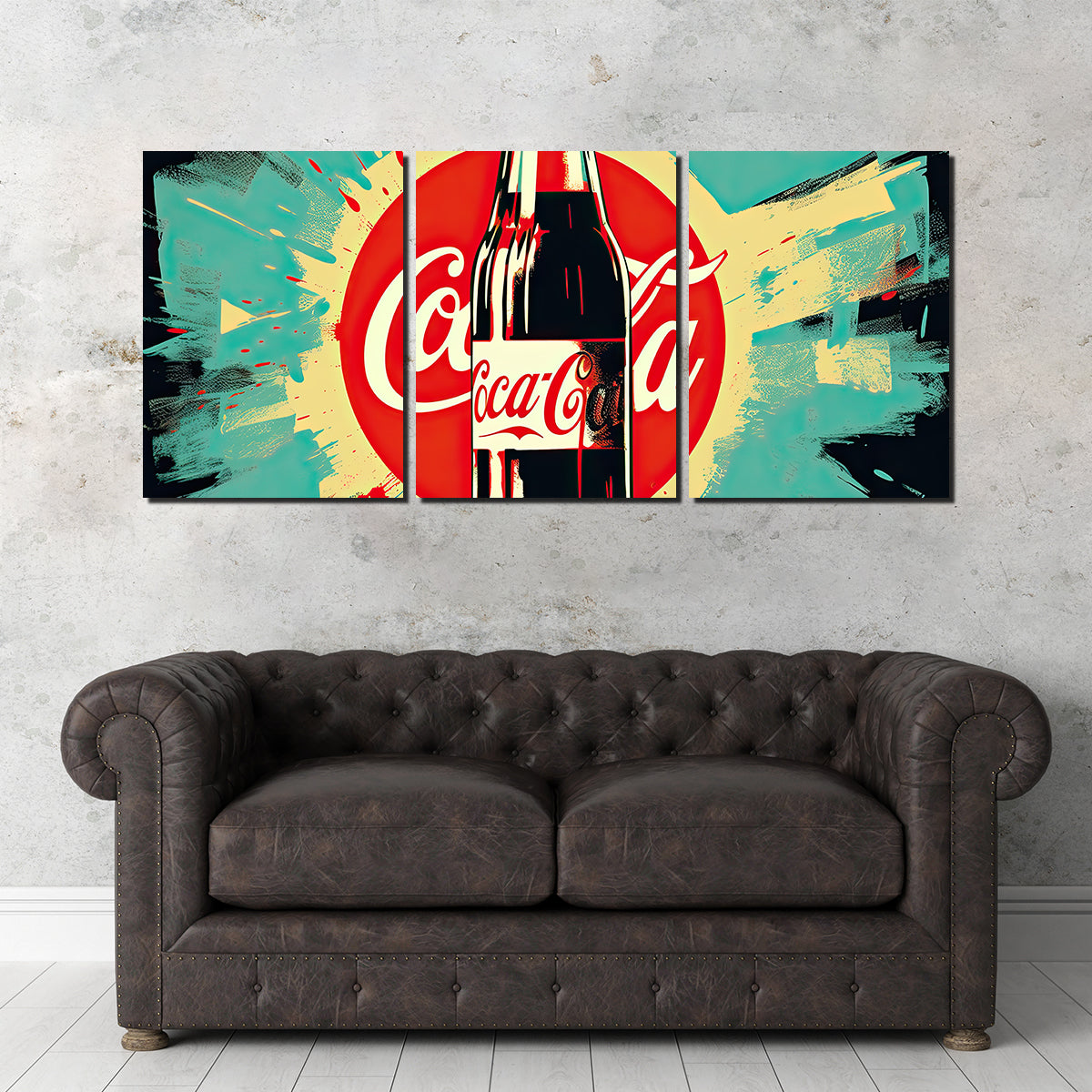 Stunning Coca Cola Bottle Wall Art by Ralph & Laura Design