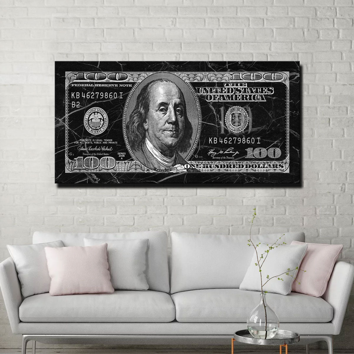 Stunning Black Marble Benny Wall Art by Frank Amoruso
