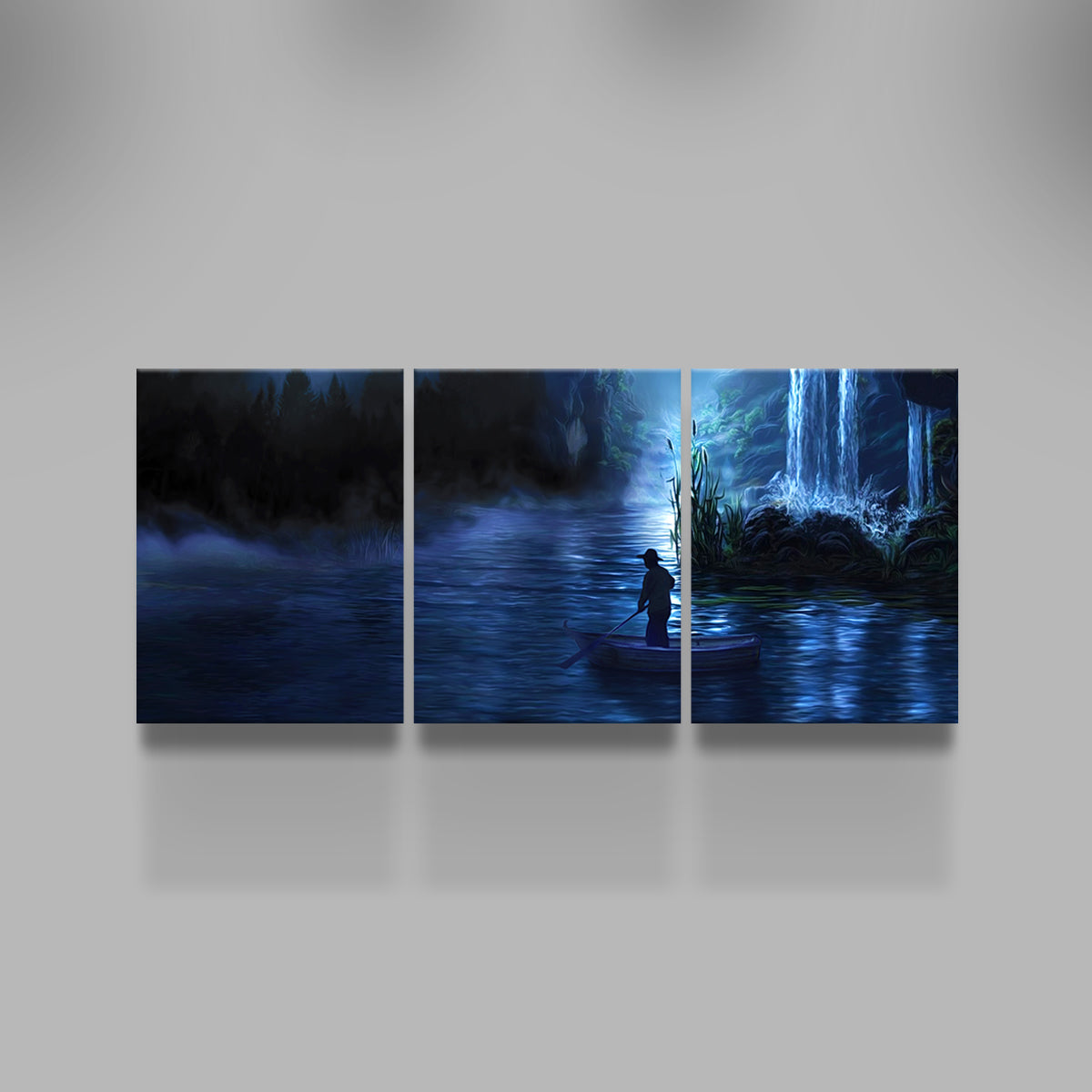 Stunning Paddle at Night Wall Art for Home Decor