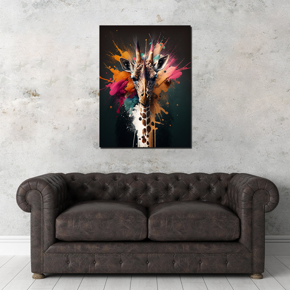 Stunning Giraffe Portrait Wall Art by Jennifer Hotai