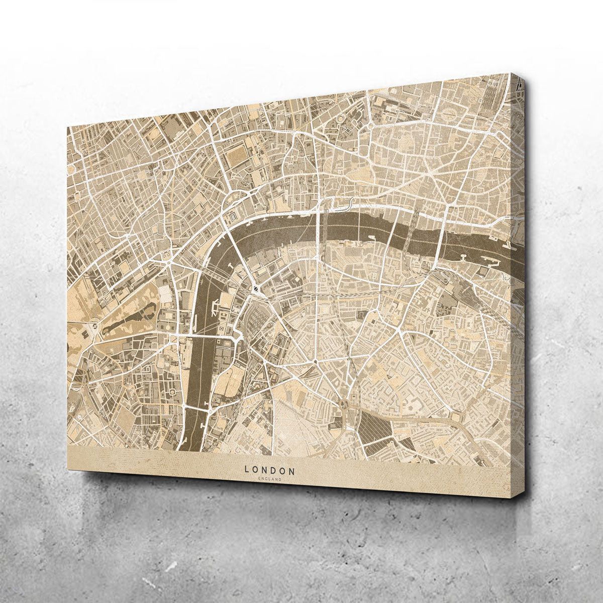 Stunning London Map 3 Wall Art by Blursbyai