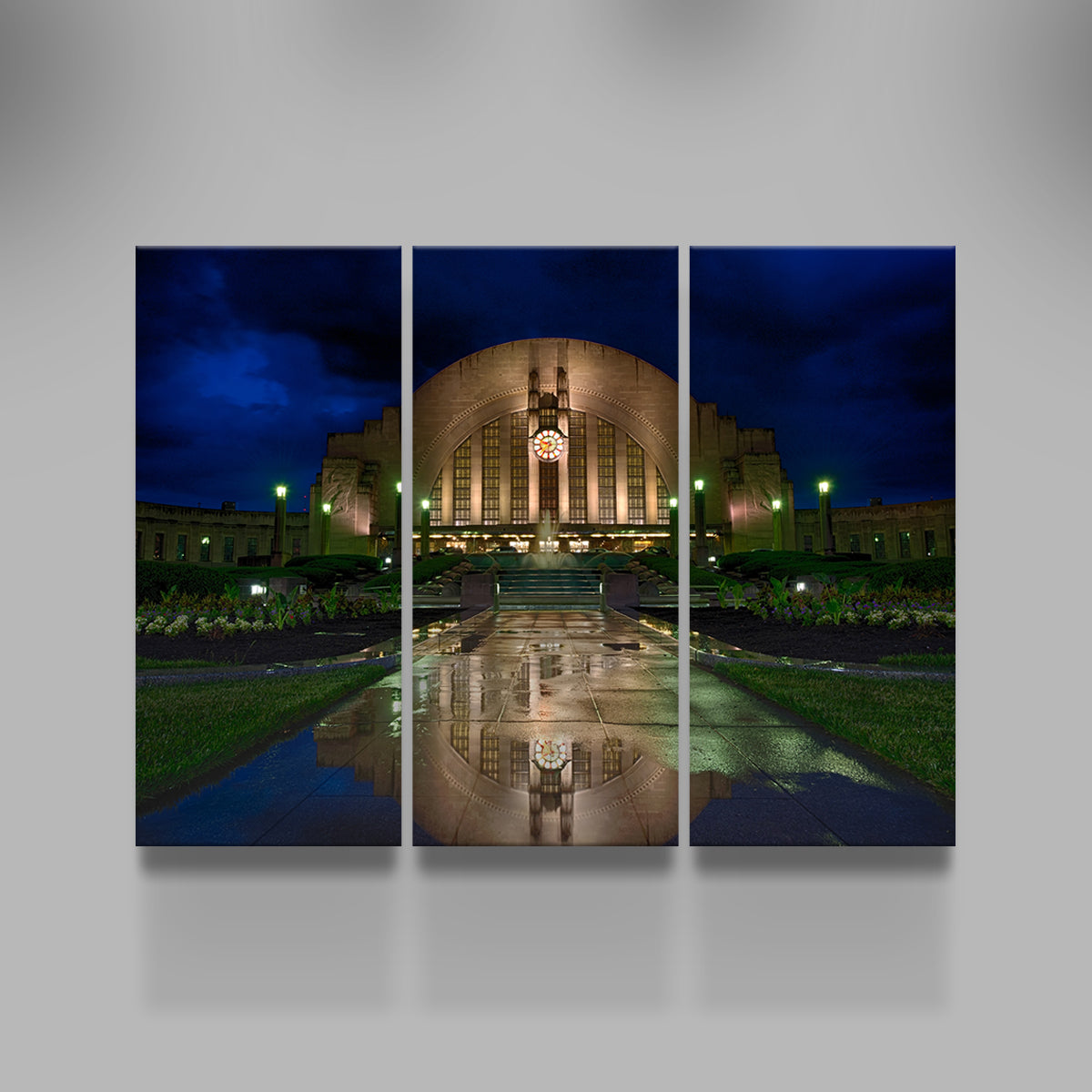Stunning Cincinnati Union Terminal Reflection Wall Art for Home Decor