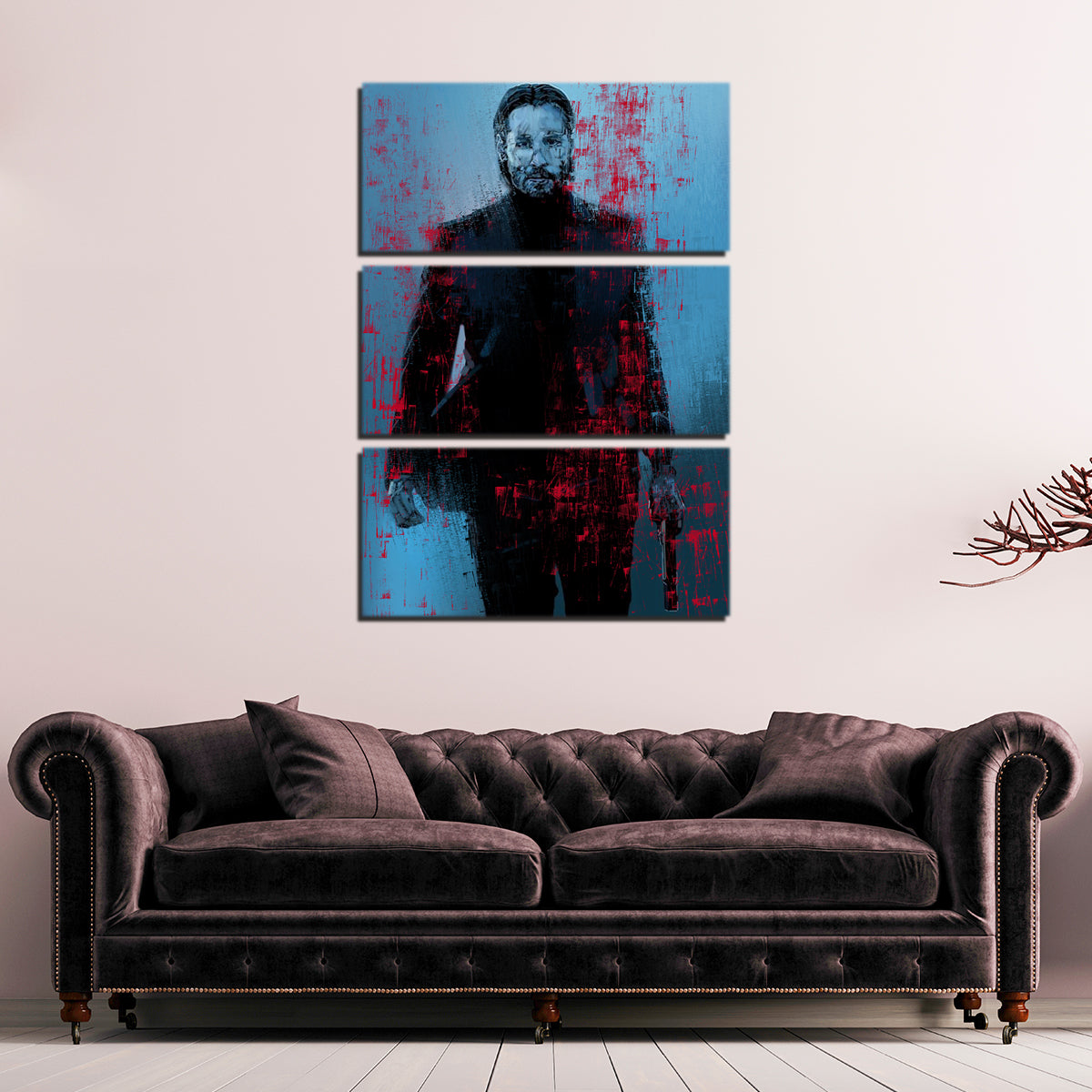 Striking Blood Stained Wick Wall Art by Andy Brackpool