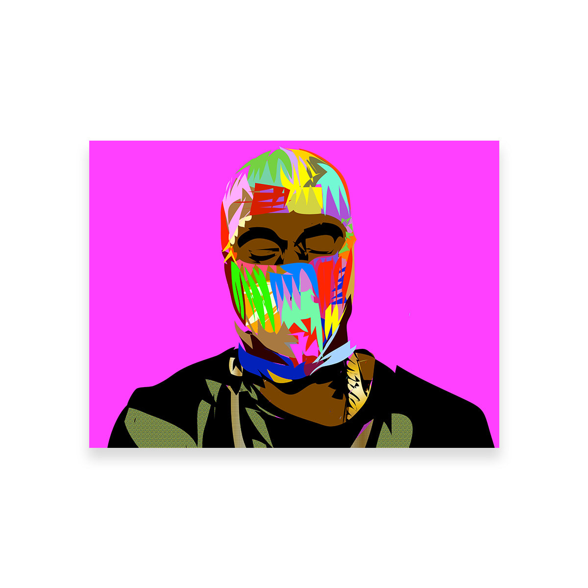 Stunning Yay Mask Wall Art - Handmade Museum-Quality Canvas Print